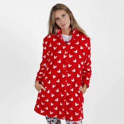 Disney-női-piros-meleg-rövid-fazonú-hosszú-ujjú-gombos-köntös-57443