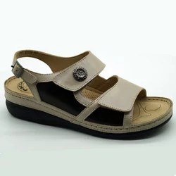 Medic-O-női-bézs-bőr-komfort-tépőzáras-szandál-341-6180