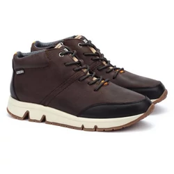 Pikolinos-Ferrol-férfi-barna-bőr-cipzáros-fűzős-bakancs-M9U-8069