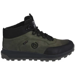 Bugatti-férfi-bakancs-fűzős--férfi-bélelt-fekete-zöld-321-ANP31