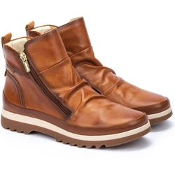 Pikolinos-női-bőr-bokacsizma-konyakbarna-cipzáros-W3W-8888