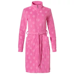 Rebelle-női-cipzáros-galléros-köntös-rózsaszín-pamut-71231