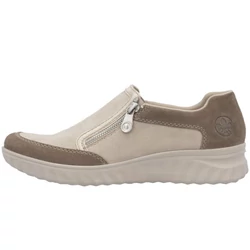 Rieker-női-cipzáros-cipő-bézs-barna-bőr-59072