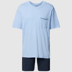 Schiesser-férfi-pamut-rövid-vnyakú-comfort-pizsama-179109