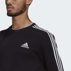 Adidas férfi fekete kereknyakú pamut pulóver-GK9579