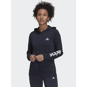 Adidas-női-sötétkék-pamut-cipzáros-kapucnis-pulóver-H07749