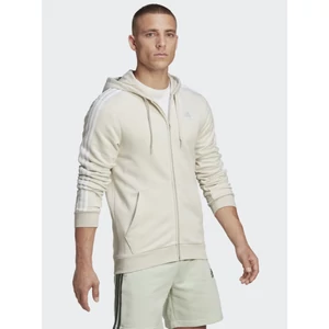 Adidas-férfi-bézs-pamut-kapucnis-cipzáros-pulóver-HL2260