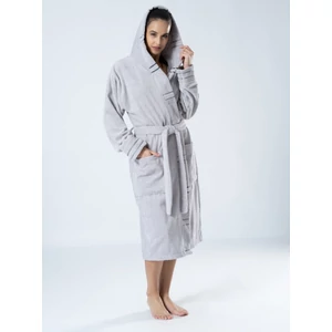 Belmanetti-unisex-szürke-pamut-frottír-kapucnis-köntös-4345