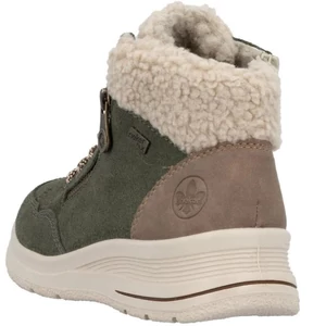 Riker-Tex-női-bélelt-bőr-vízálló-zöld-bokacipő-bakancs-L7701