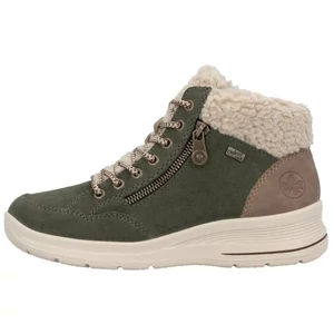 Riker-Tex-női-bélelt-bőr-vízálló-zöld-bokacipő-bakancs-L7701