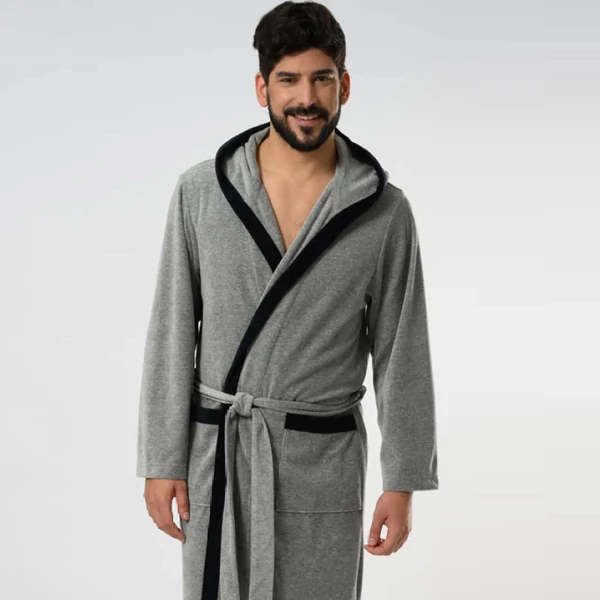 Belmanetti-férfi-plüss-szürke-pamut-kapucnis-köntös-9211
