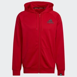 Adidas-training-piros-férfi-edző-kapucnis-cipzáros-pulóver-HL2187 Adidas-training-piros-férfi-edző-kapucnis-cipzáros-pulóver-HL2187