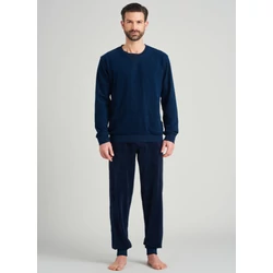 Schiesser-férfi-pizsama-pamut-frottír-kék-175604 Schiesser-férfi-pizsama-pamut-frottír-kék-175604