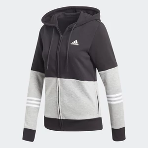 Adidas-női-fekete-szürke-pamut-kapucnis-melegítő-DX0767