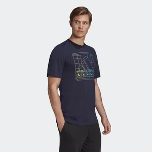 Adidas-férfi-kék-pamut-mintás-póló-GD5904