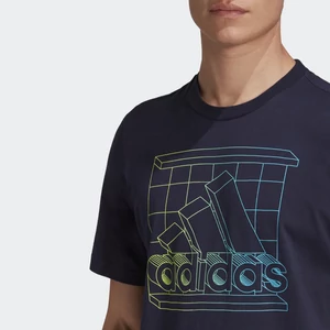 Adidas-férfi-kék-pamut-mintás-póló-GD5904
