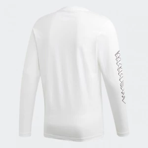 Adidas-férfi-fehér-hosszú-pamut-mintás-póló-GD5927