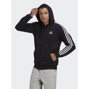 Adidas-férfi-pulóver-kapucnis-cipzáros-pamut-fekete-GK9051