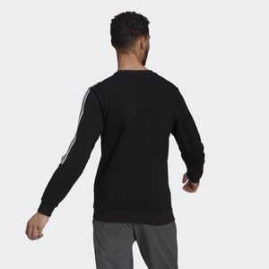 Adidas férfi fekete kereknyakú pamut pulóver-GK9579