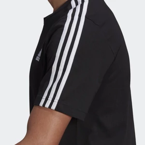 Adidas-férfi-fekete-3csíkos-pamut-póló-GL3732