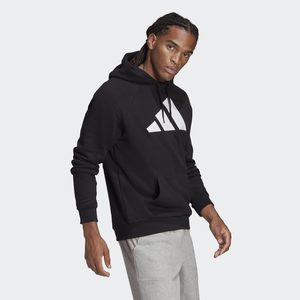 Adidas férfi fekete színű kapucnis pamut pulóver-GM6458