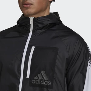 Adidas férfi fekete színű cipzáros széldzseki-GV5307