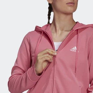 Adidas női rózsaszín kapucnis és cipzáros melegítő-H07870