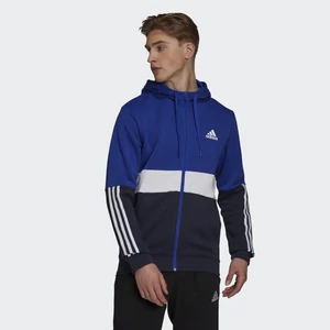 Adidas kék-fehér színű kapucnis pulóver-H14645