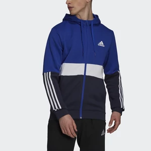 Adidas kék-fehér színű kapucnis pulóver-H14645