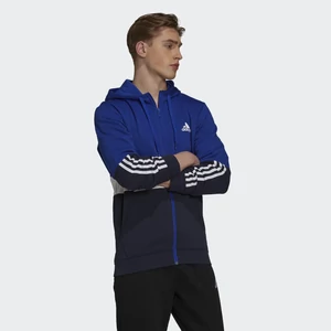 Adidas kék-fehér színű kapucnis pulóver-H14645