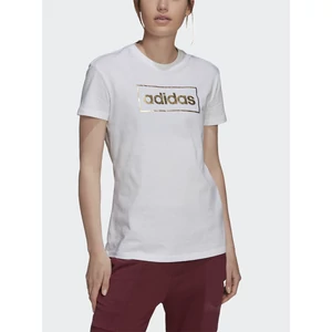 Adidas női fehér színű pamut póló-H14693