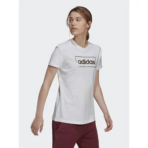Adidas női fehér színű pamut póló-H14693