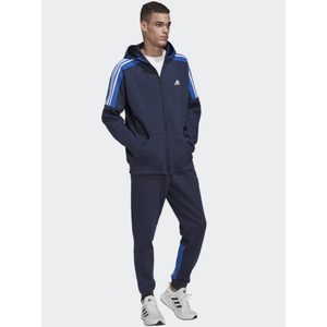 Adidas-férfi-pamut-gyapjú-kék-fehér-kapucnis-cipzáros-tréningruha-HK4463