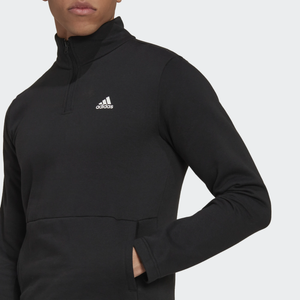 Adidas-férfi-fekete-galléros-melegítő-pamut-HK4470