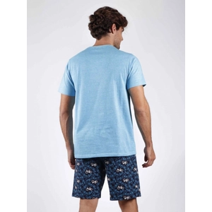 Antonio-Miro-férfi-pamut-kék-pizsama-rövid-55250-0