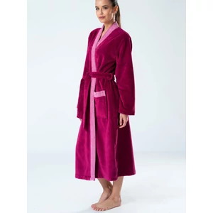 Belmanetti-női-köntös-kimono-bambusz-plüss-pamut-galléros-bordó-6527