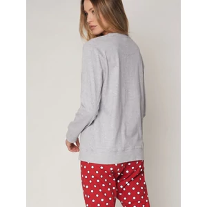 Disney-pizsama-női-mintás-pamut-hosszú-Minnie-55086