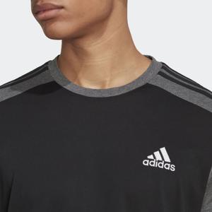 Adidas-férfi-pamut-fekete-szürke-3csíkos-környakú-póló-HK2902