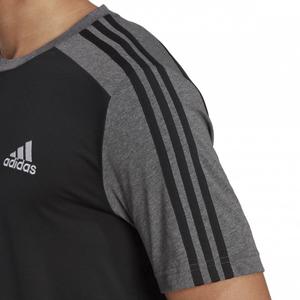 Adidas-férfi-pamut-fekete-szürke-3csíkos-környakú-póló-HK2902