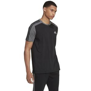 Adidas-férfi-pamut-fekete-szürke-3csíkos-környakú-póló-HK2902