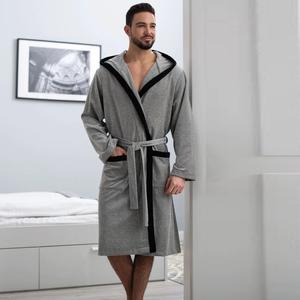 Belmanetti-férfi-plüss-szürke-pamut-kapucnis-köntös-9211
