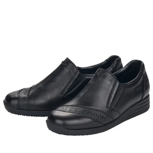 Rieker-antistress-tex-bőr-cipzáros-fekete-félcipő-58642