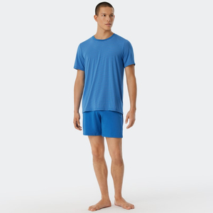 Schiesser-férfi-kék-modál-rövid-pizsama-179124