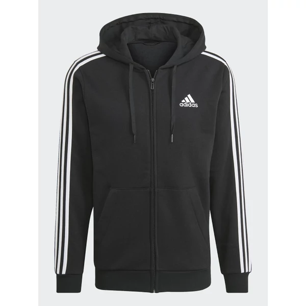Adidas-férfi-pulóver-kapucnis-cipzáros-pamut-fekete-GK9051