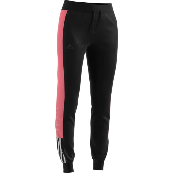 Adidas női melegítőnadrág GL1373-pamut fekete pink színű