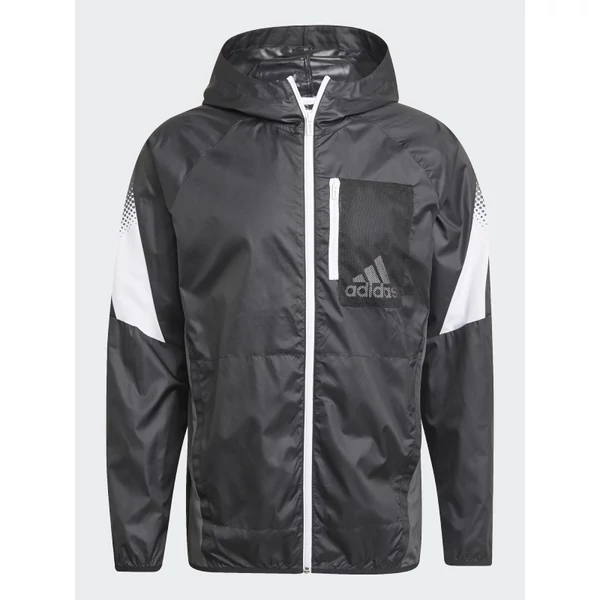Adidas férfi fekete színű cipzáros széldzseki-GV5307