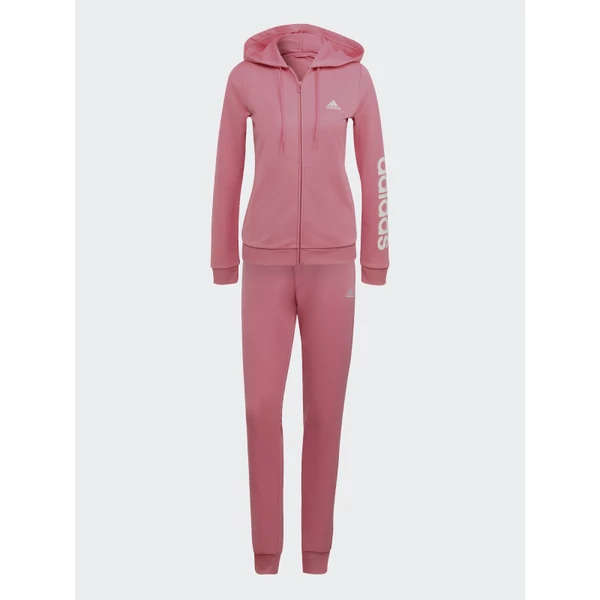 Adidas női rózsaszín kapucnis és cipzáros melegítő-H07870