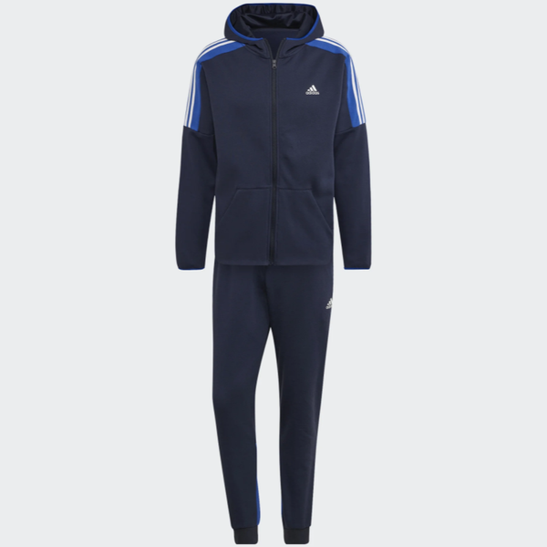 Adidas-férfi-pamut-gyapjú-kék-fehér-kapucnis-cipzáros-tréningruha-HK4463