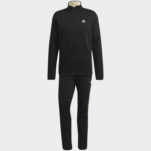 Adidas-férfi-fekete-galléros-melegítő-pamut-HK4470