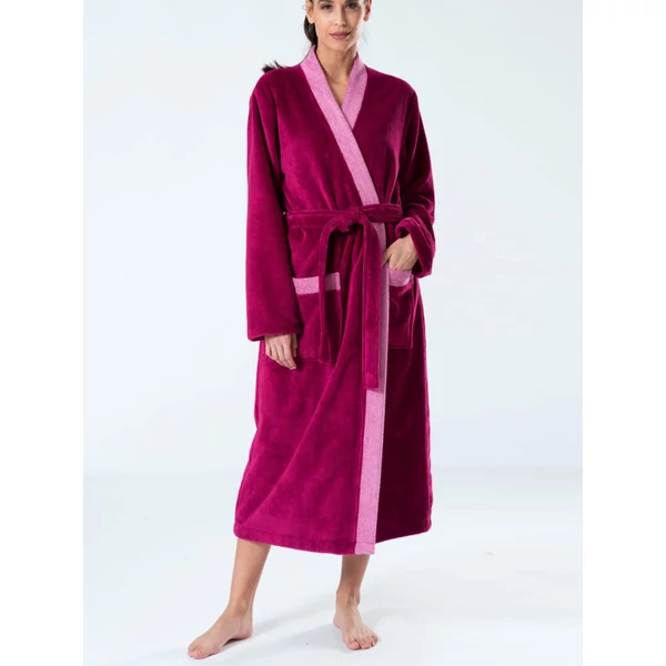 Belmanetti-női-köntös-kimono-bambusz-plüss-pamut-galléros-bordó-6527